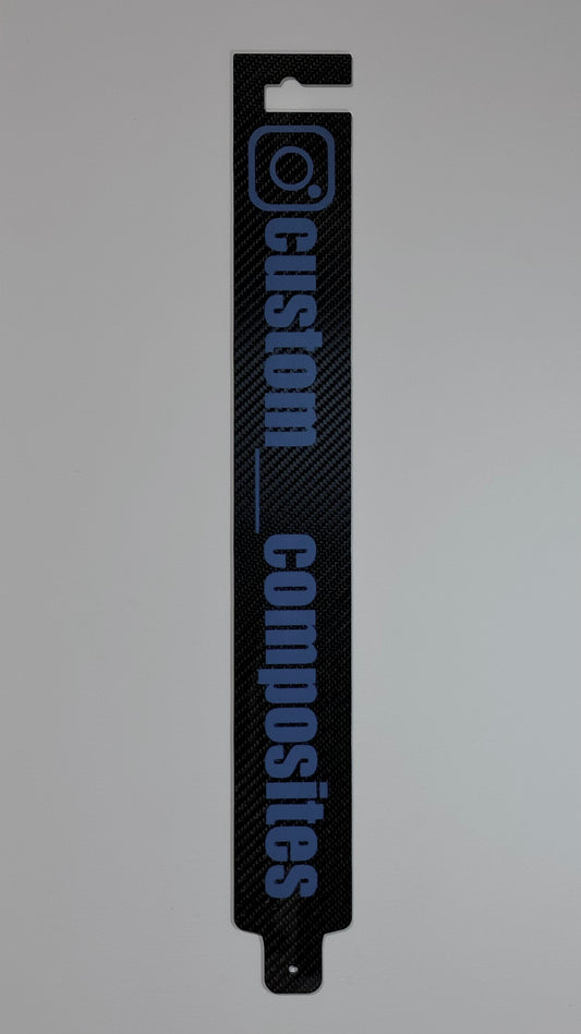 Carbon Fiber Hood Prop (Customizable Text & Color)