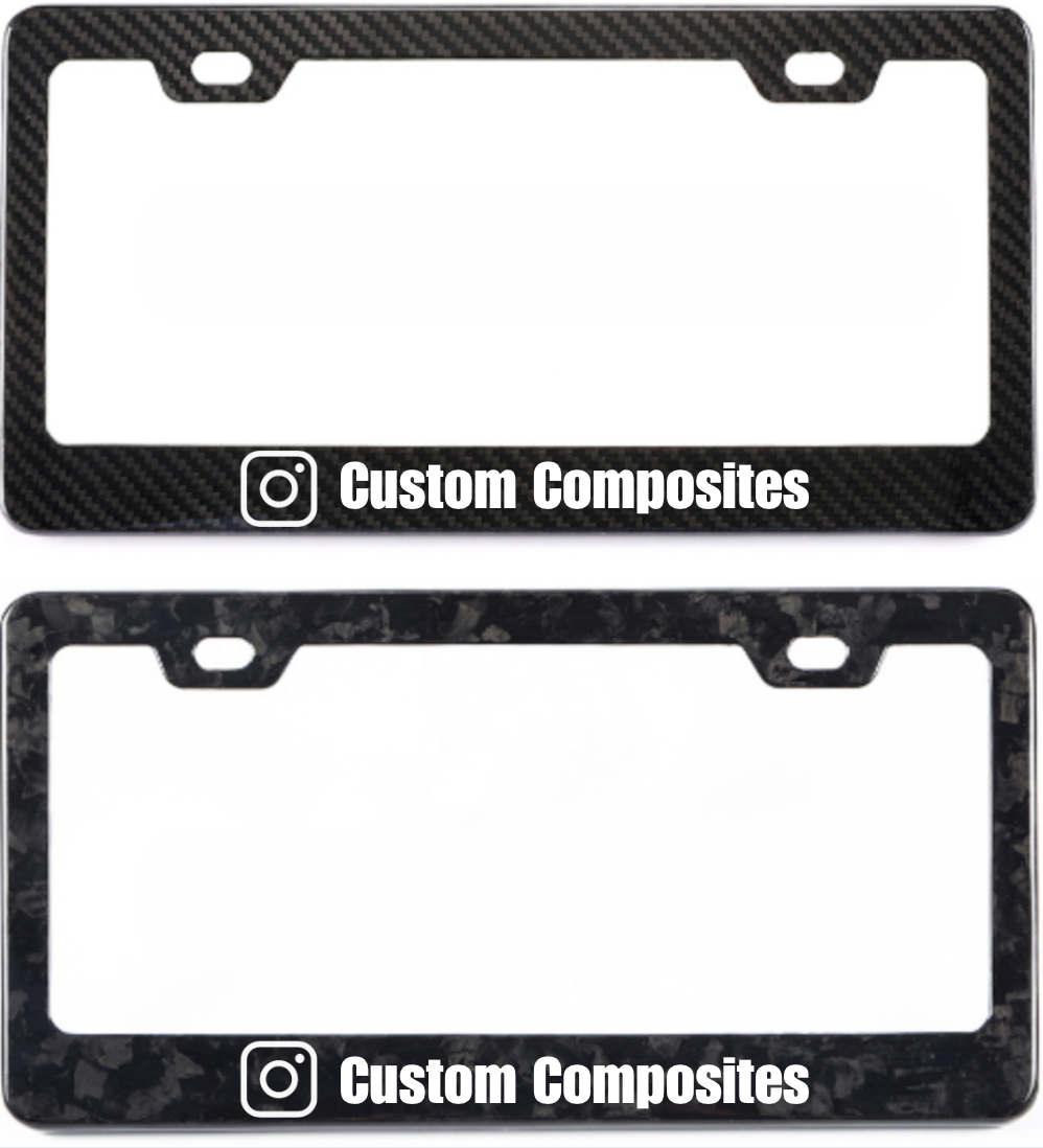 Customizable License Plate Frames