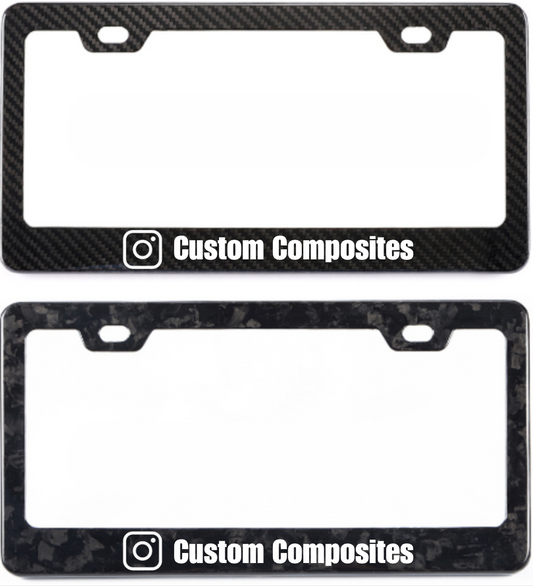 Customizable License Plate Frames