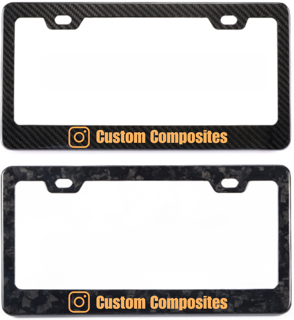 Customizable License Plate Frames